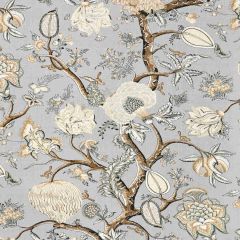 Scalamandre Pondicherry Linen Print Mineral SC 000316556 Oriana Collection Multipurpose Fabric