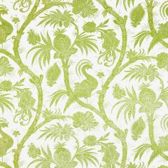 Scalamandre Balinese Peacock Linen Print Pear SC 000316575 Oriana Collection Multipurpose Fabric