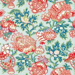 Scalamandre Canterbury Linen Print Aquamarine SC 000316593 Merchante Collection Multipurpose Fabric