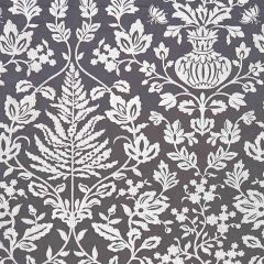 Scalamandre Shalimar Embroidery Charcoal SC 000327032 Oriana Collection Multipurpose Fabric