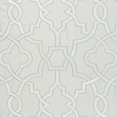 Scalamandre Damascus Embroidery Pearl Grey SC 000327073 Jardin Collection Multipurpose Fabric