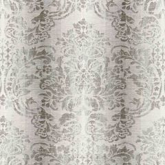 Scalamandre Sorrento Linen Damask Zinc SC 000327093 Merchante Collection Multipurpose Fabric