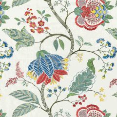 Scalamandre Palampore Embroidery Bloom SC 000327175 La Boheme Collection Multipurpose Fabric