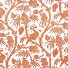 Scalamandre Balinese Peacock Linen Print Mandarin SC 000416575 Oriana Collection Multipurpose Fabric