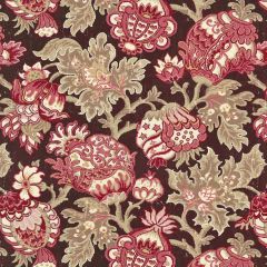 Scalamandre Canterbury Linen Print Mulberry SC 000416593 Merchante Collection Multipurpose Fabric