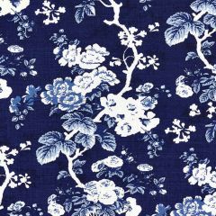 Scalamandre Ascot Linen Print Indigo SC 000416602 Botanica Collection Multipurpose Fabric