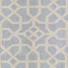 Scalamandre Linen Lattice Bluestone & Fog SC 000427149 Modern Luxury Collection Multipurpose Fabric