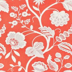 Scalamandre Kensington Embroidery Coral SC 000427151 Botanica Collection Multipurpose Fabric