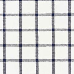 Scalamandre Wilton Linen Check Navy SC 000427152 Chatham Stripes & Plaids Collection Multipurpose Fabric