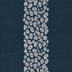 Scalamandre Catwalk Embroidery Midnight SC 000427255 Sahara Collection Multipurpose Fabric