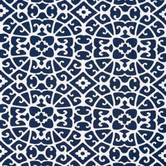 Scalamandre Anshun Lattice Indigo SC 000516559 Oriana Collection Multipurpose Fabric