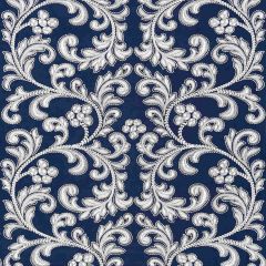 Scalamandre Chiara Embroidery Indigo SC 000527029 Oriana Collection Multipurpose Fabric