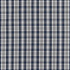 Scalamandre Preston Cotton Plaid Navy SC 000527122 Chatham Stripes & Plaids Collection Multipurpose Fabric