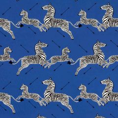 Scalamandre Zebras Petite Denim SC 000616641 Zebras Collection Multipurpose Fabric