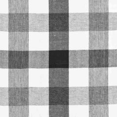 Scalamandre Westport Linen Plaid Noir SC 000927135 Chatham Stripes & Plaids Collection Multipurpose Fabric