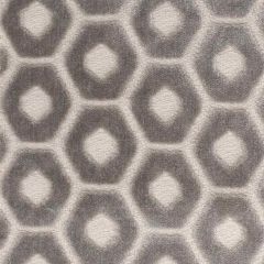 Stout Tambourine Grey 4 Piled High Velvets Collection Upholstery Fabric
