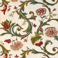 Old World Weavers Devin Crewel Pastel WI 00010124 Drapery Fabric