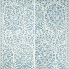 Lee Jofa Sameera Paper Blue / Indigo 2017100-515 Oscar De La Renta Wallpaper Collection Wall Covering