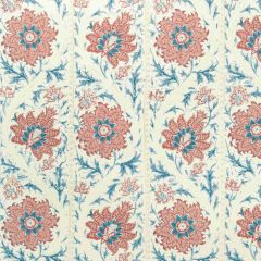 Lee Jofa Calico Vine Wp Blue Red 2022102-195 Sarah Bartholomew Wallpapers Collection Wall Covering