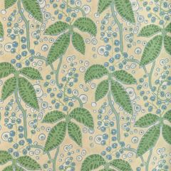 Lee Jofa Putnam Paper Leaf / Blue 2022105-315 Bunny Williams Arcadia Wallpaper Collection Wall Covering