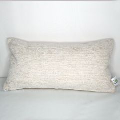 Indoor Patio Lane Parchment Tweed - 21x11 Throw Pillow