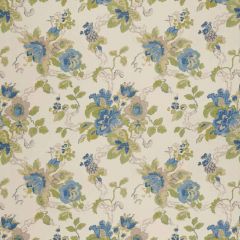 Lee Jofa Parnham Cornflower / Lime 3505-153 Blithfield Collection Wall Covering