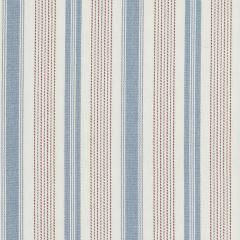 Baker Lifestyle Purbeck Stripe Red / Blue Pf50507-4 Bridport Collection Multipurpose Fabric