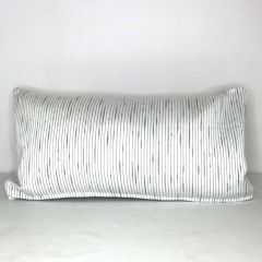 Indoor Patio Lane Zen Sterling - 24x12 Vertical Stripes Throw Pillow