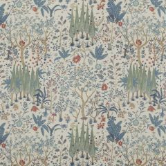 Baker Lifestyle Bridport Blue / Red Pp50500-1 Bridport Collection Multipurpose Fabric