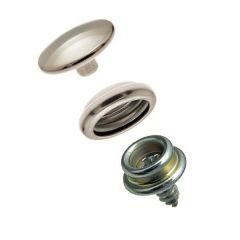 DOT® Durable™ Snap Fastener Set - Cloth-to-Surface (Stainless Steel) 5/8 inch Screw Stud