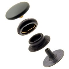 DOT® Baby Durable™ Cloth-to-Cloth Snap Fastener Set (Matte Black) 0.229 inch Post