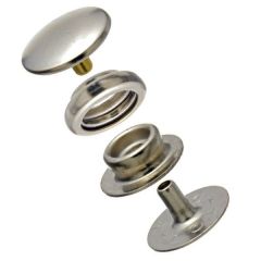 DOT® Baby Durable™ Cloth-to-Cloth Snap Fastener Set (Nickel Plated) 0.229 inch Post