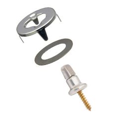 Common Sense® Turn Button Fastener Set - Cloth-to-Surface (Nickel Plated)