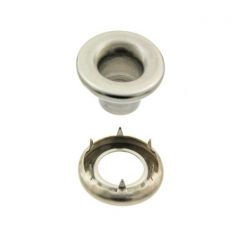 DOT® Rolled Rim Grommet with Spur Washer #0 (20MNS77050001XG) Stainless Steel 9/32" 1-gross (144)