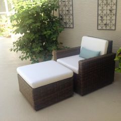 Custom Outdoor Ottoman Cushions