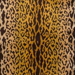 Scalamandre Leopardo Ivory, Gold and Black SC 000126168MM Indoor Upholstery Fabric