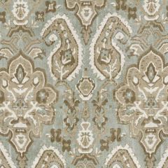 Scalamandre Oushak Linen Velvet Aquamarine SC 000127171 La Boheme Collection Indoor Upholstery Fabric