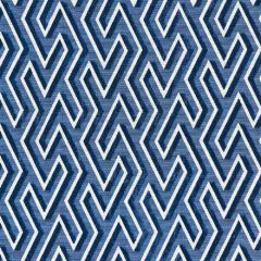 Scalamandre Maze Velvet Cobalt SC 000327237 Pacifica Collection Indoor Upholstery Fabric