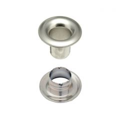 DOT® Sheet Metal Grommet with Neck Washer #2 Nickel-Plated Brass 3/8" 1-gross (144)