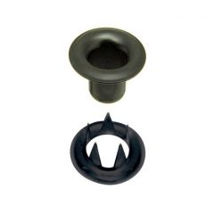 DOT® Sheet Metal Grommet with Tooth Washer #2 Government Black Brass 3/8" 1-gross (144)
