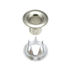 DOT® Sheet Metal Grommet with Tooth Washer #3 (20-007T351831XG) Nickel-Plated Brass 7/16" 1-gross (144)
