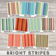 Sunbrella Sample Pack - Bright Stripes