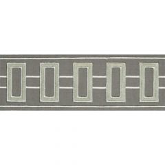 Kravet Design Grid Lock Steel Grey 30769-11 Braids Bands and Borders Collection Finishing