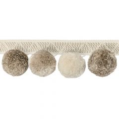 Kravet Couture Phuket Poms Stone 30804-16 Luxury Trimmings Collection Finishing