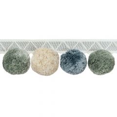 Kravet Couture Phuket Poms Seaglass 30804-1635 Luxury Trimmings Collection Finishing