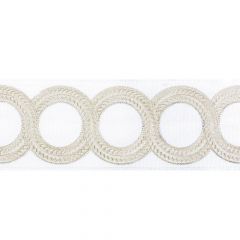 Kravet Couture Looped Tape Light Silver 30829-1611 Modern Luxe Trimmings Collection Finishing