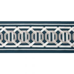 Kravet Couture Octagon Wide Tape Indigo 30841-50 Luxury Tapes Collection Finishing