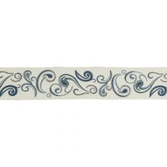 Lee Jofa Modern Noble Border Blues 10141-15 Mary Fisher Collection Finishing