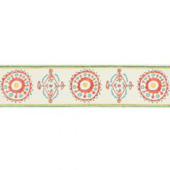 Lee Jofa Belles Tape Coral / Aqua 10175-195 by Suzanne Kasler The Riviera Collection Finishing