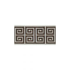 Lee Jofa Greek Emb Border Brown 10185-616 Paolo Moschino Passamenterie Collection Finishing